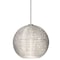 Besa Lighting Kristall 6 Cord Pendant, Glitter, Satin Nickel Finish, 1x35W Halogen 1XT-4615GL-SN - alternate 1